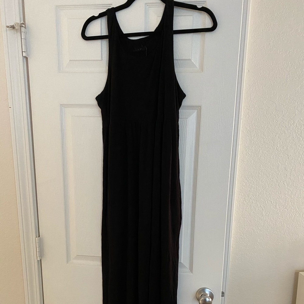 Women’s Black Maxi Dress with Pockets
